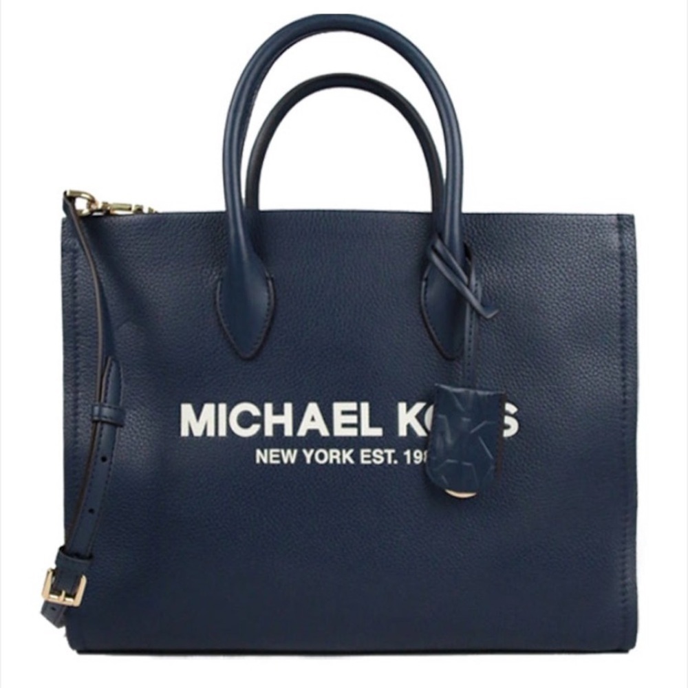 Michael Kors Medium Mirella 35S2G7ZT7L Tote Bag In Black - Picture 2 of 16